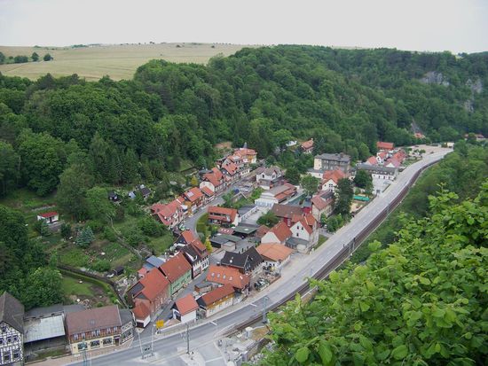 Blick nach rechts auf Rübeland