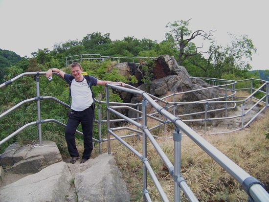 gut angelegter Zugang zur Aussicht auf der Felsnase