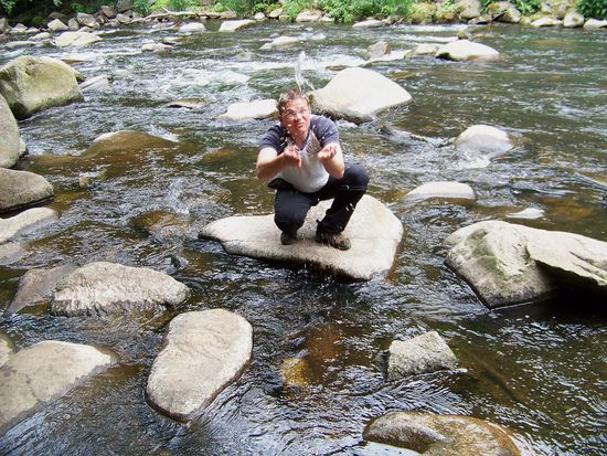 und dann wird erst mal die Wasserqualität geprüft