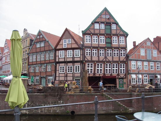 wunderschöne historische Häuserfassade in Stade