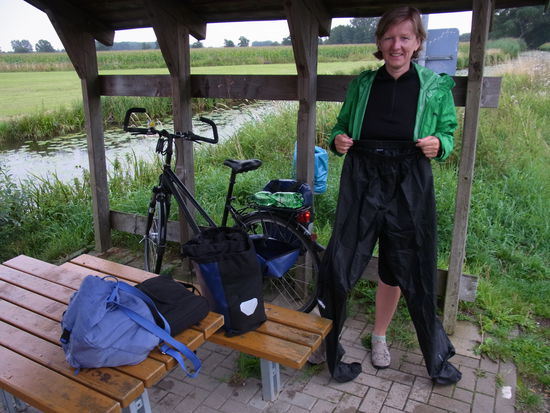 Regenhosen mal an, Regenhosen mal aus