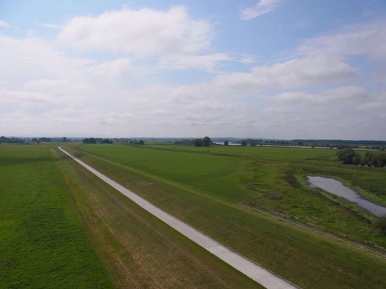 der Ausblick von oben - nichts als Weite