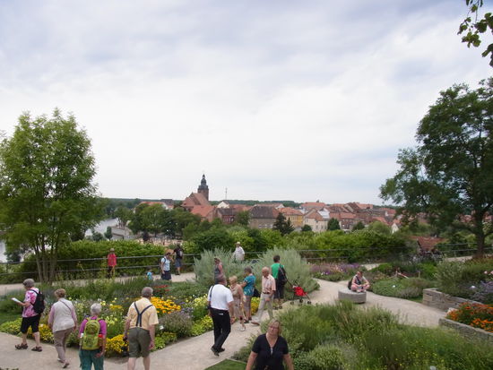 auf dem Berg hat man eine schöne Aussicht auf die Stadt