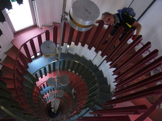 ...kann man per Treppe erklimmen...