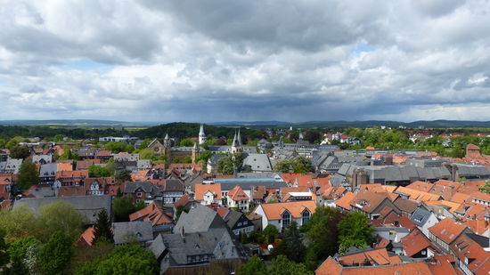trotz vieler Wolken eine gute Fernsicht