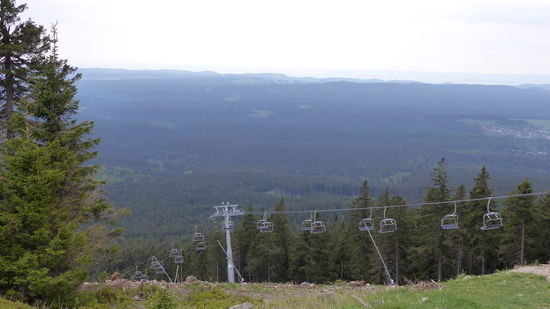 in ganz weiter Ferne etwas diesig, aber trotzdem ganz gute Sicht