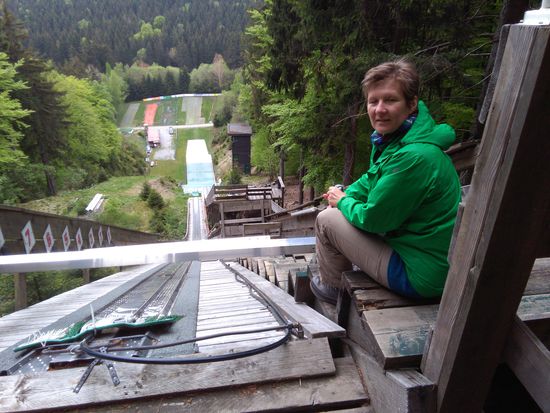 toller Ausblick, mir ist schon ganz schwindelig