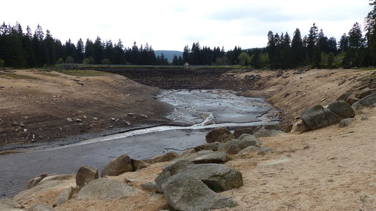 Blick Richtung Staumauer