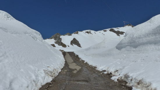 Tja, nach der Durchquerung der Schneemassen...