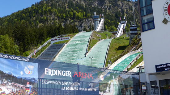 Die Sprungschanze von Oberstdorf