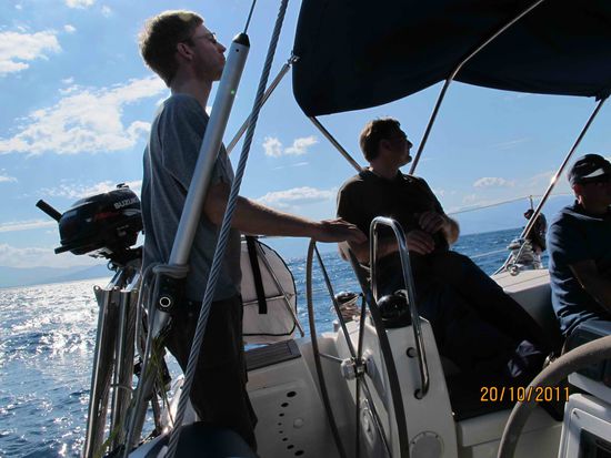 volle Konzentration bei Böen