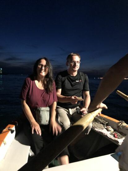 Danach noch mit dem Ruderer in die Altstadt