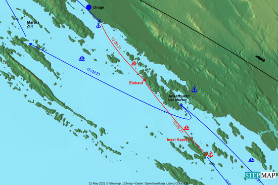 unser zweiter Segeltag