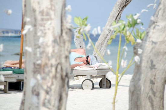 wie immer, faul am strand............