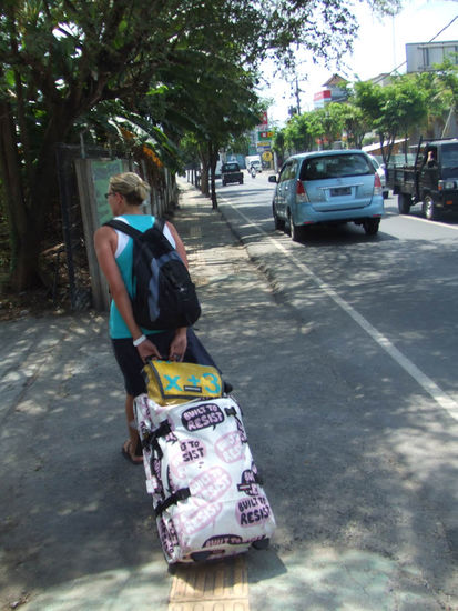 auf dem Weg zum nächsten Hotel - ich wusste zu dem Zeitpunkt noch nicht wo wir landen werden, da Chris das Hotel gebucht hat.....