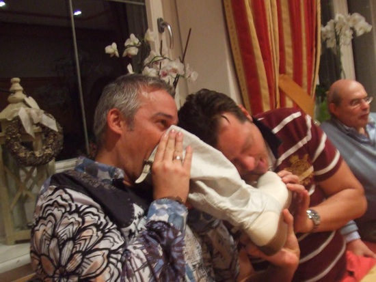 zu späterer Stund, zeigen sich die Schuhfetischisten....