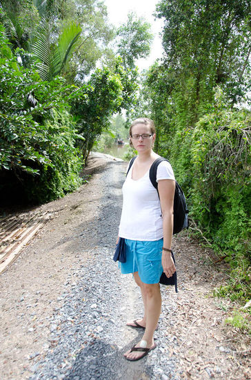 ein richtiger touri....wandert im mekong delta