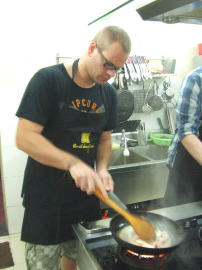 chef de cuisine .....  und die flammen schlugen hoch .... wie im fernsehn