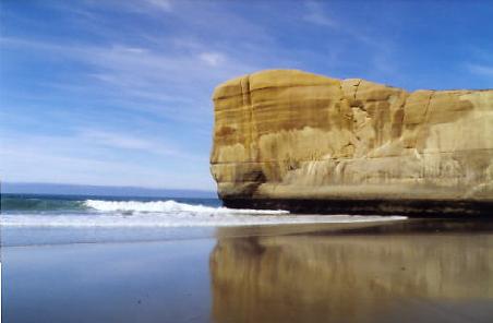 Tunnel Beach bei Dunedin, Südinsel