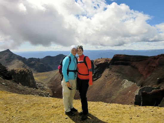Ja, es war dann doch ganz schön kalt auf dem Gipfel...eisiger Wind