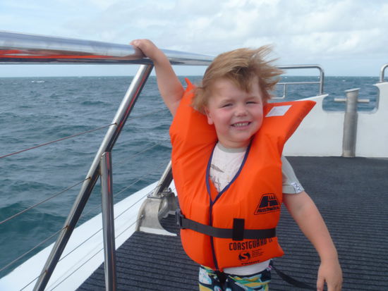 Wind, 30 kn, sehr schnell war unser Boot