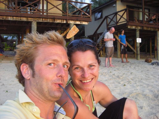 Caro und ich beim abendlichen Sonnenuntergang fotografgieren, Ben ist bei seiner Freundin Jeni