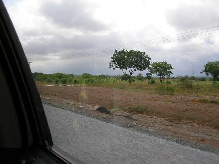 Auf dem Weg nach Battor durchfährt man eine unendlich erscheinende Savannenlanschaft, vereinzelt unterbrochen von kleineren Städten und Dörfern.