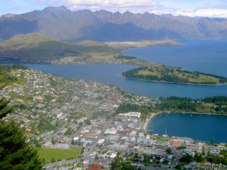 Der Blick auf Queenstown