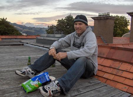 Feierabend auf der Dachterasse ...