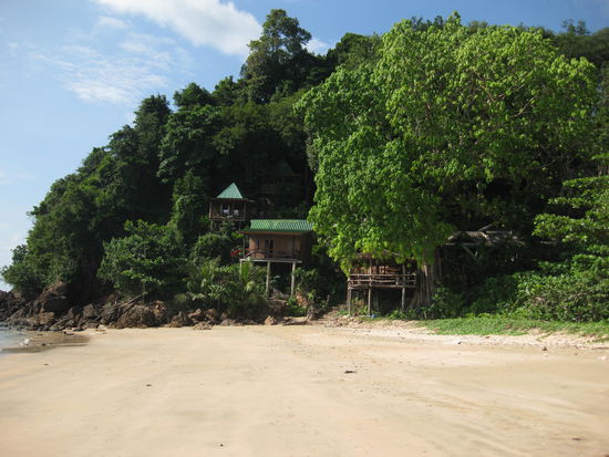 Unsere Bungalowanlage am Hang