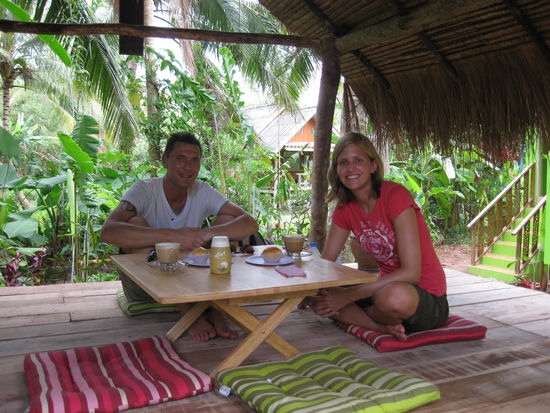 leckerer Kaffee (von der frisch gemahlenen Bohne und KEIN Instant) in "Saalmanns Bakery"