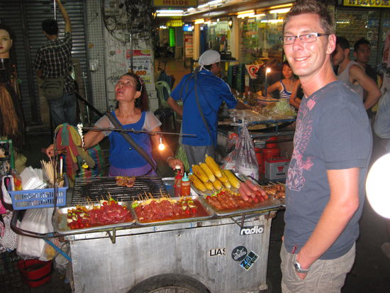 Einer der vielen Essensstände