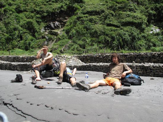 unsere (leider) nur kurze Strandentspannung
