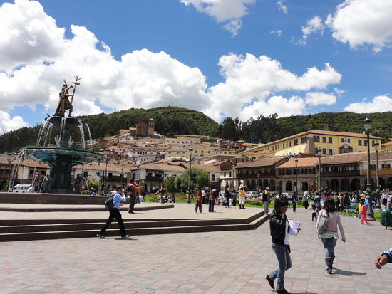 Plaza des armas, im Zentrum von Cusco