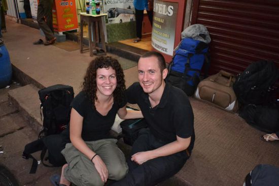 Wie klein doch die Welt ist. Nadja und Stefan aus dem Kanton St. Gallen, die ebenfalls Indien bereisen.