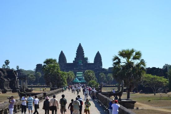 Angkor Wat, der grösste und bekannteste Tempel der Region Angkor.