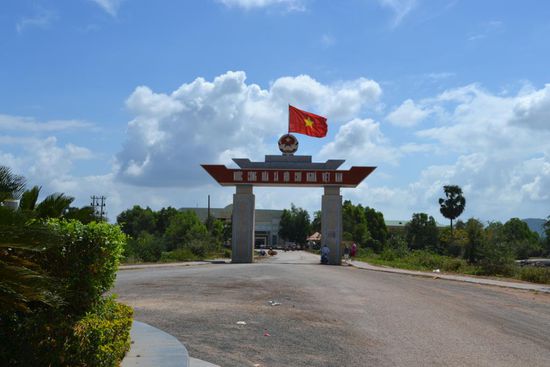 Grenzübergang Kambodscha - Vietnam