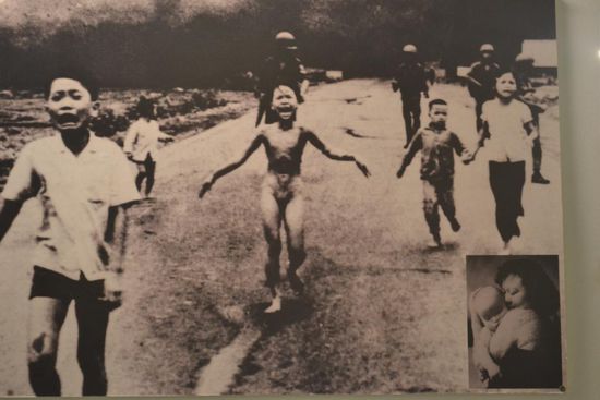 Bekanntestes Bild zum Vietnamkrieg im War Remnants Museum in Ho Chi Minh City