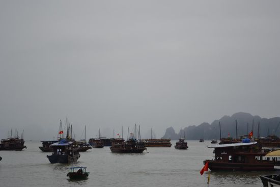 Nein, wir waren nicht die einzigen Touris in der Bucht...