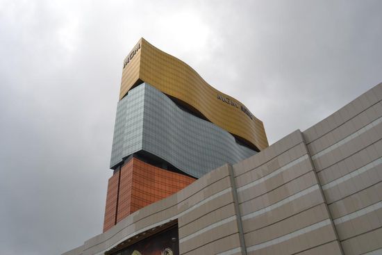 Das MGM Grand von aussen.