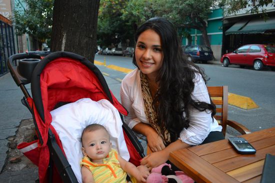 Betiana, die ich seit 2008 kenne mit ihrer Tochter Maiara.