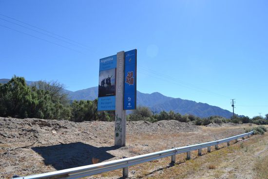 Grenze der Provinzen Tucuman und Salta auf dem Weg nach Cafayate.