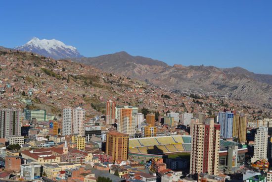 Blick auf La Paz vom Mirador "Kili-Kili".