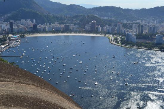 Sicht auf die Stadtteile Botafogo und Flamengo