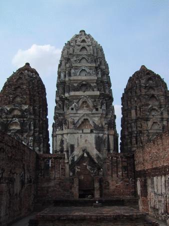 Antiker Tempel in der ehemaligen Hauptstadt Thailands, Sukhothai.