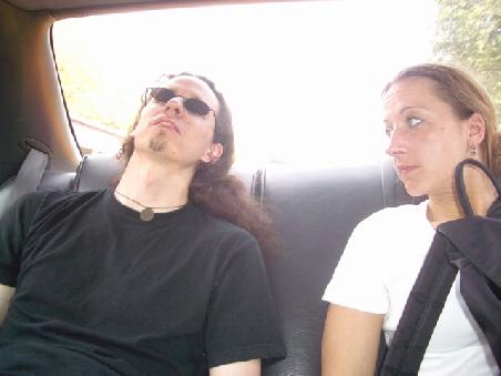 Mark und Beate nach einem Marathon Tag