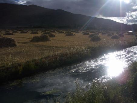 Abendstimmung von Gyantse nach Shigatse