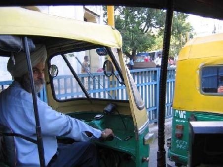 Tuk Tuk Fahrer in Dehli