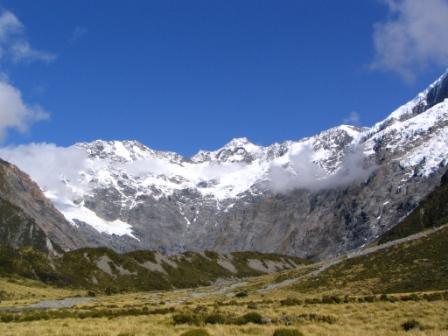 Mt Cook mit freiem Blick