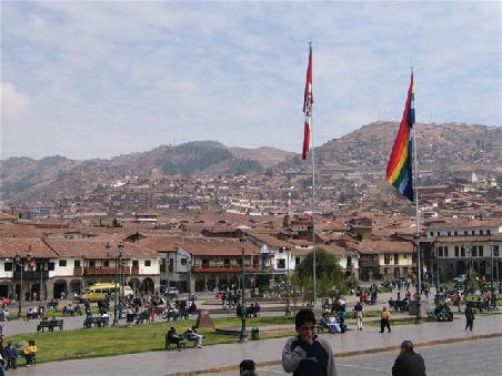Plaza die Armas (diesen Platz hat scheinbar jede Stadt/ Dorf in Suedamerika)